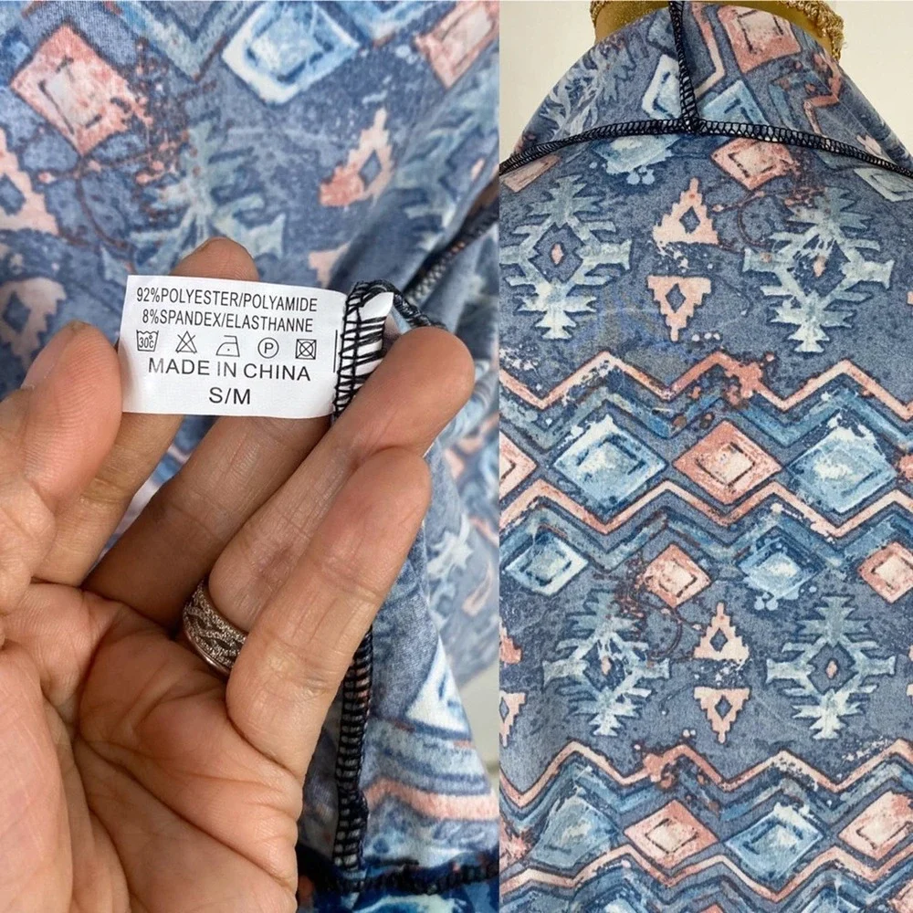 Open cardigan waterfall multicolored size S/M